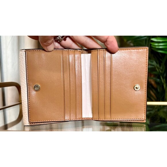 Coach Small Bifold Wallet In Signature Canvas & Leather With Horse & Carriage Lo - Picture 11 of 11